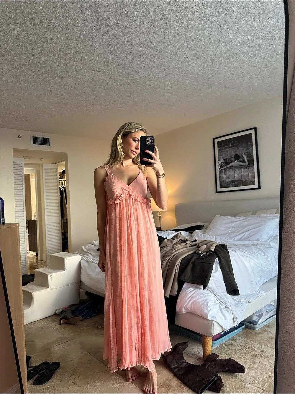 Pink Maxi Dress New